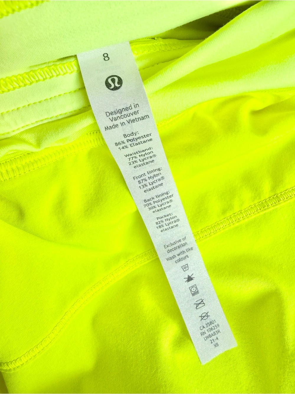 Lululemon Pace Rival Mid-Rise Skirt Bike Pickleball Skort Highlight Yellow 8 - Picture 14 of 14
